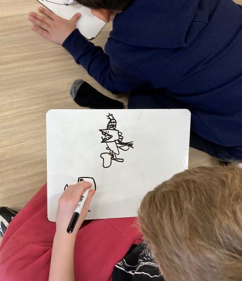 guided drawing in kindergarten 