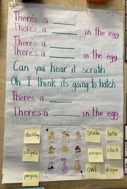 Animals that hatch from eggs poem 