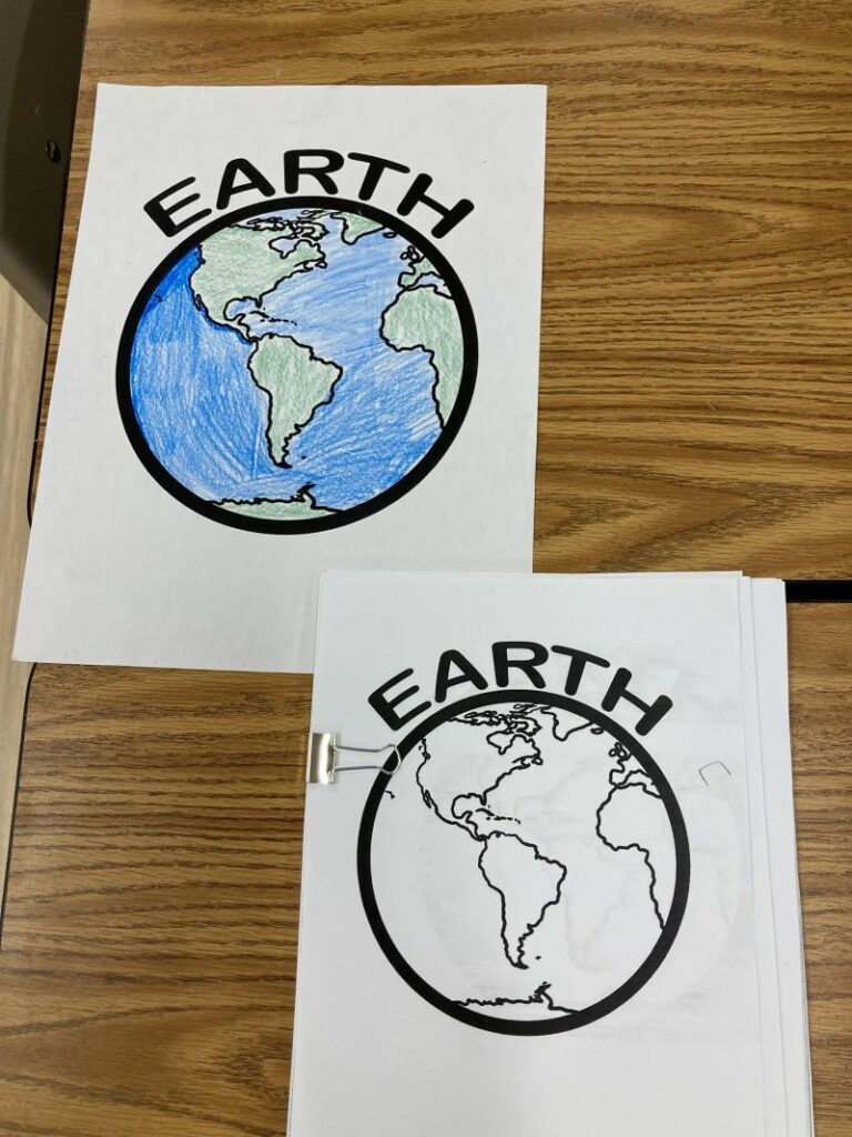 Earth Day colouring